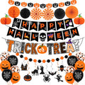 Halloween Indoor Decorations Kit: Banners, Garland, Balloons & Hanging Decor Set