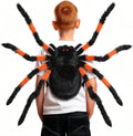 Halloween Spider Backpack Costume Prop Giant Spooky Wearable Decoration Orange