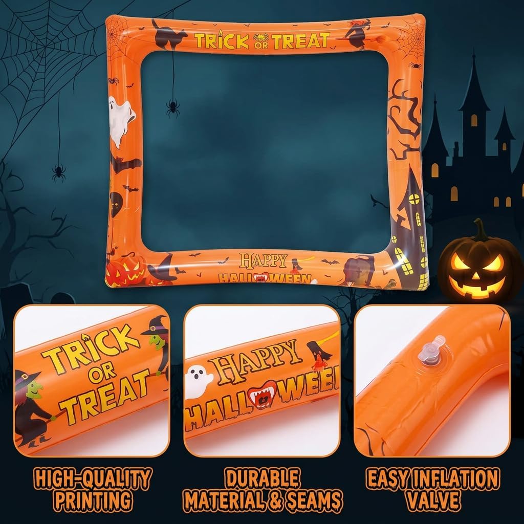 23 Pcs Halloween Photo Booth Props Inflatable Frame Party Accessories Kit